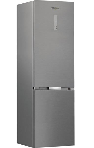 Réfrigérateur combiné Whirlpool No Frost 355 LTB 66 cm en acier inoxydable WHK 26404 XP7E