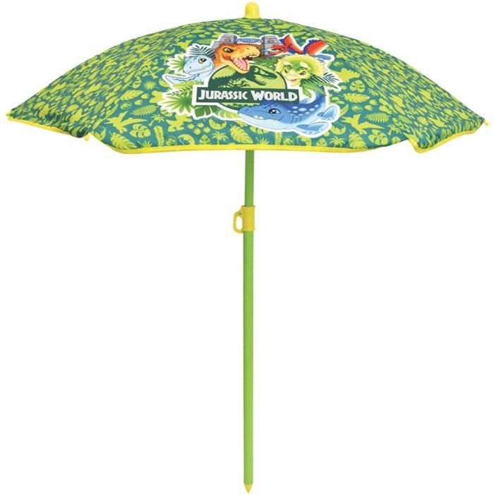 Mobilier de jardin FUN HOUSE Jurassic Dinosaur - 1 table 46 x ø46 cm, 2 chaises 53 x 38,5 x 37,5 cm et 1 parasol 125 x ø100 cm