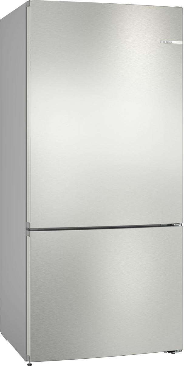 Réfrigérateur autoportant combiné Bosch 631 LT ET TOTAL NO FROST 86 CM EN ACIER KGN86VIEA