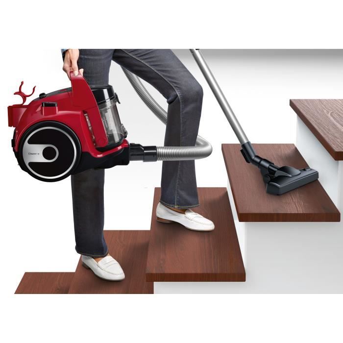 Aspirateur sans sac BOSCH BGC05AAA2 - 78 dB - Capacité du panier de 1,5 L - Filtre HEPA 12 lavable