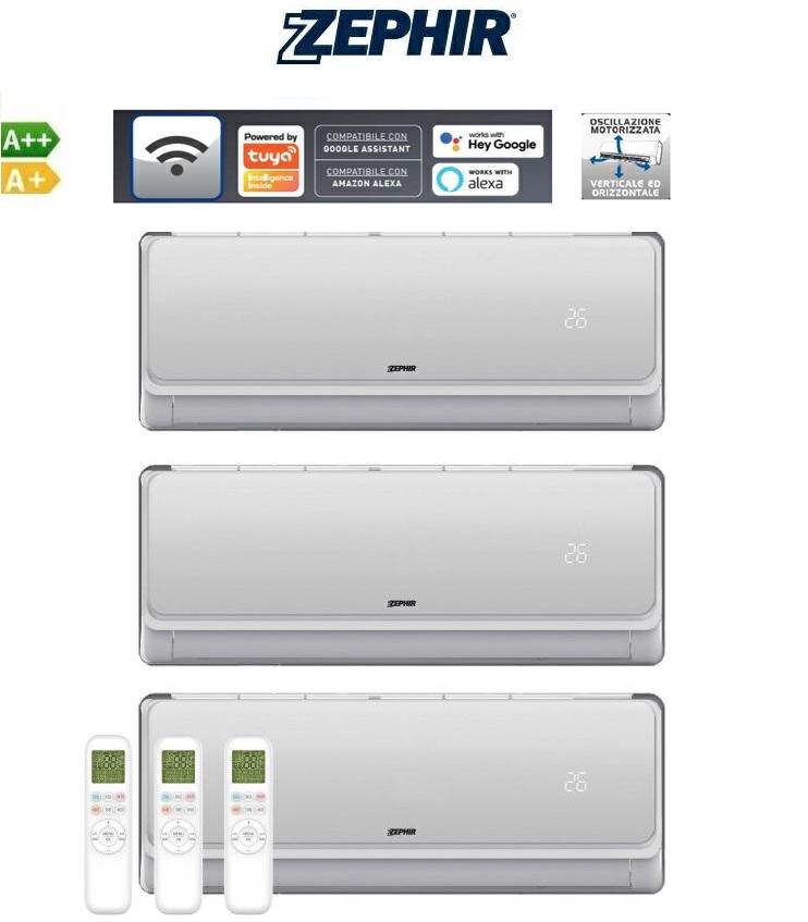 ZEPHIR TRIAL SPLIT AIR CONDITIONER 9+9+12000 BTU A++/A+ WIFI ZTRL9/9/12