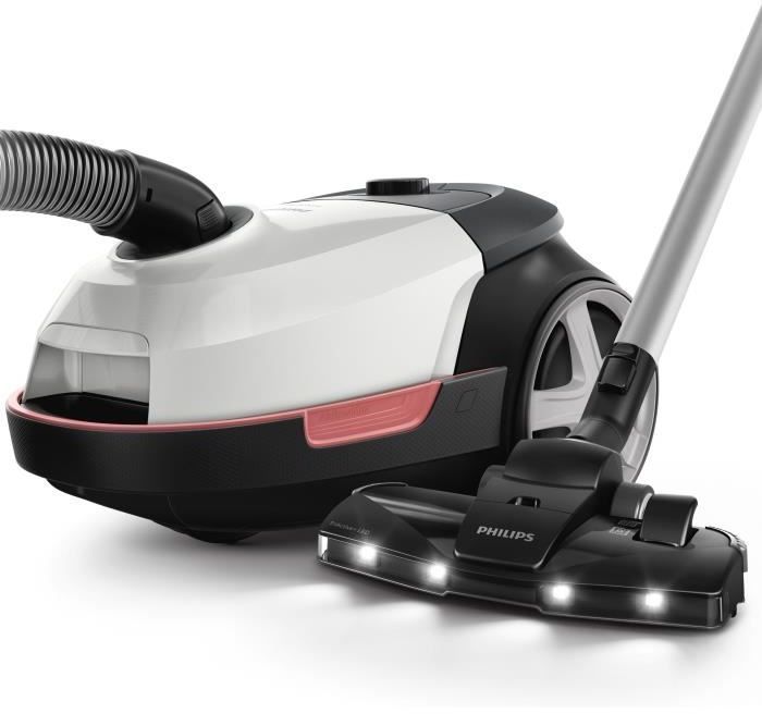 Aspirateur à main avec sac - PHILIPS XD6122/12 - 900 W - 4 L - Blanc polaire
