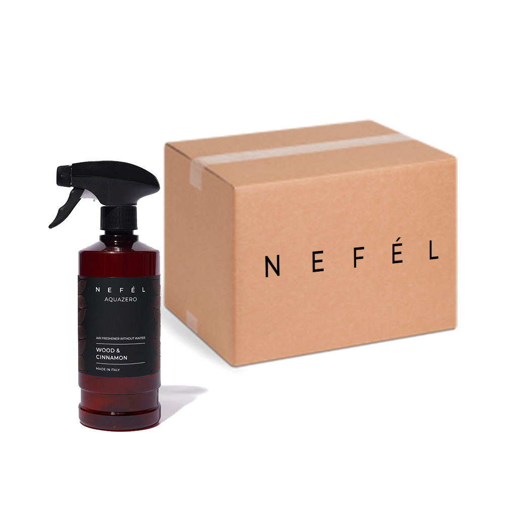 Désodorisant Nefèl Aquazero au bois et à la cannelle 480 ml