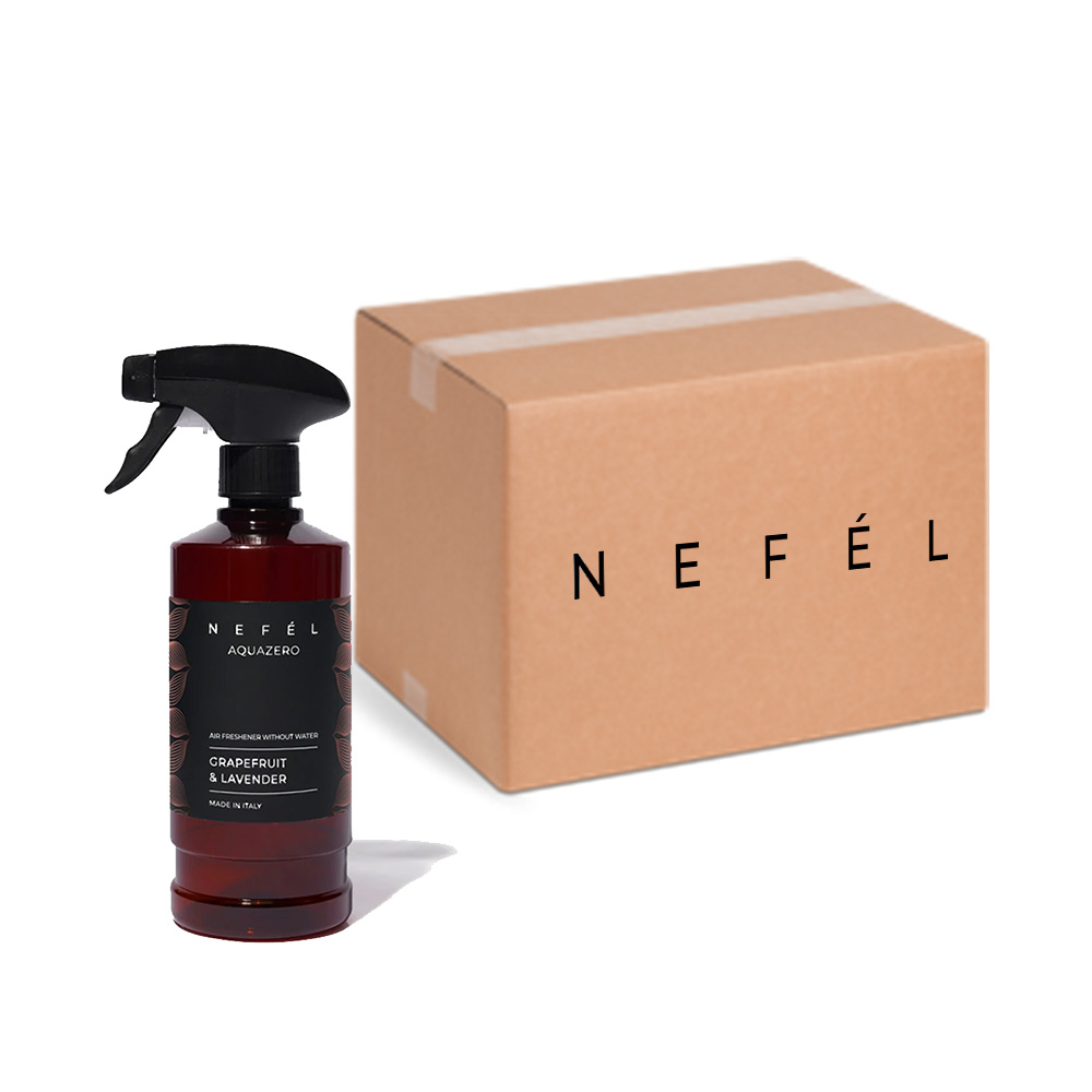 Désodorisant Nefèl Aquazero au pamplemousse et à la lavande 480 ml