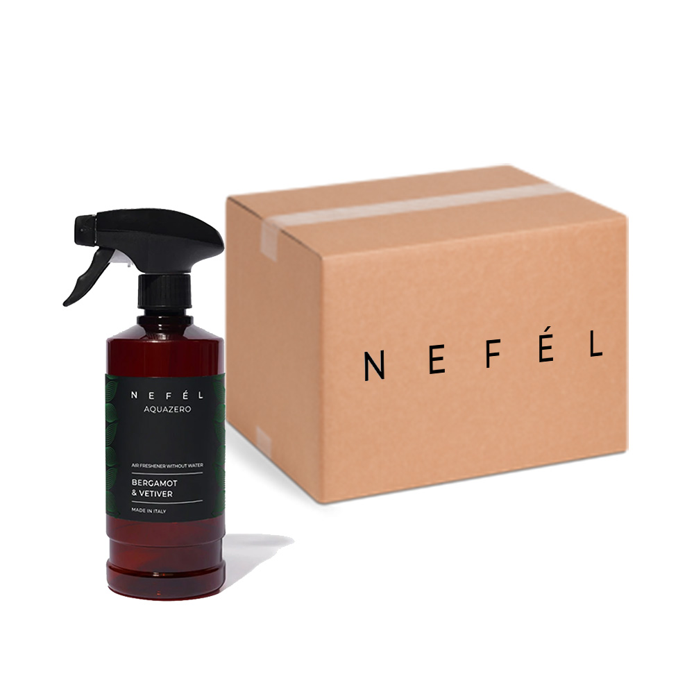 Désodorisant Nefèl Aquazero à la bergamote et au vétiver 480 ml