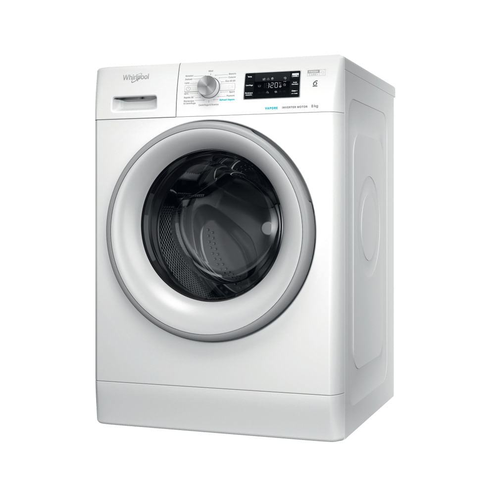 Machine à laver 8 kg Whirlpool 6° SENSE STEAM AT 1400 TR/MIN FFB 846 SV IT