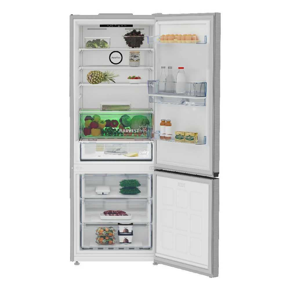 Réfrigérateur combiné Beko 561 LT E TOTAL NO FROST 70 CM ET INOX B3RCNE564HDXB