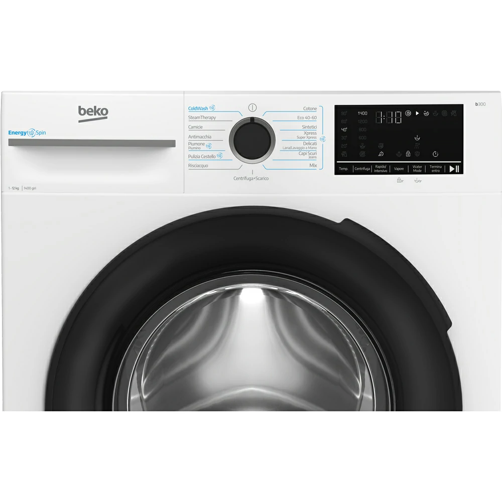Lavatrice 12 kg Beko INVERTER VAPORE ENERGYSPIN A 1400GIRI BMWT31241A