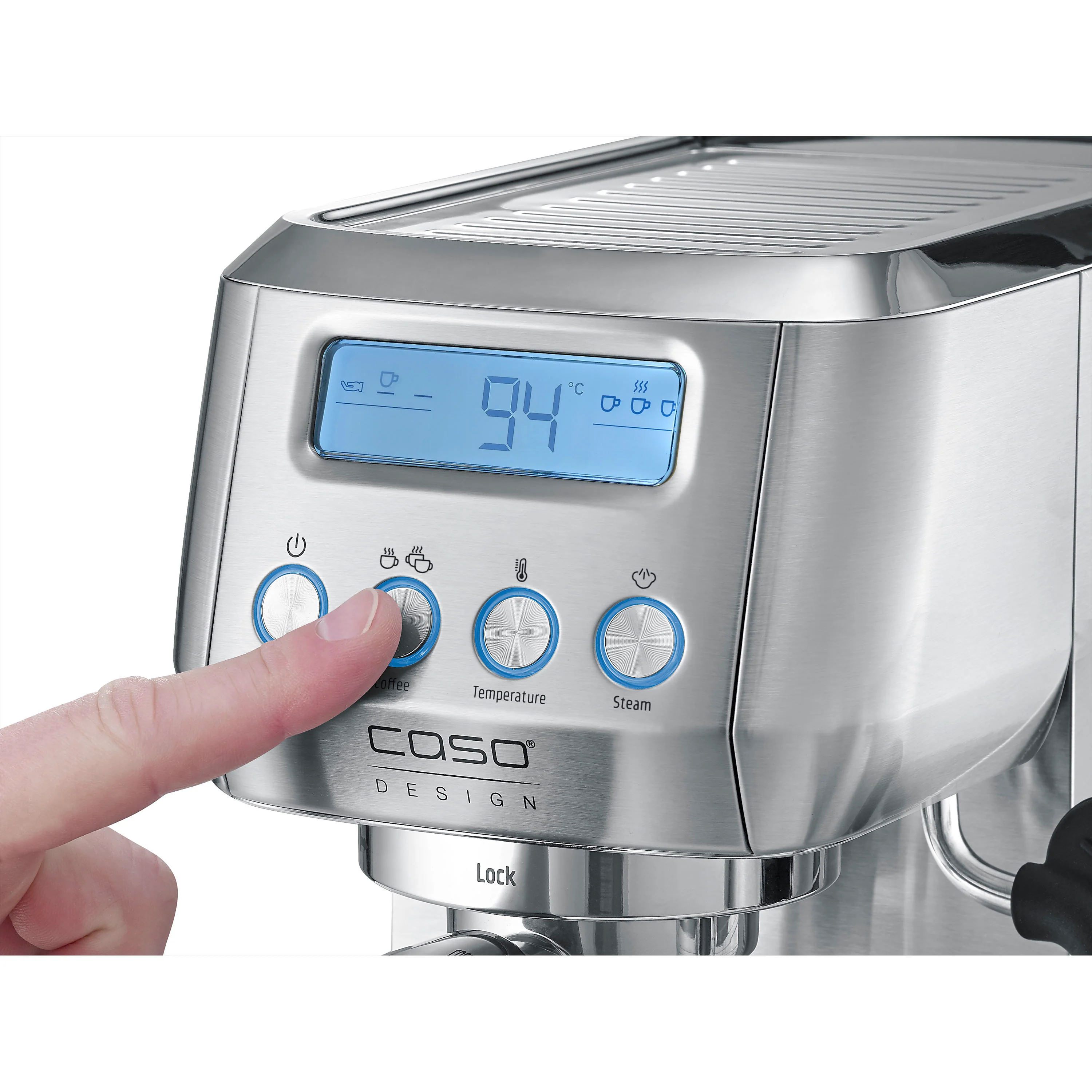 Machine à expresso Caso Design Gourmet Crema Silver