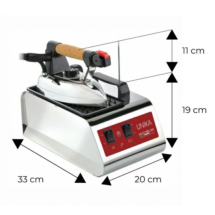 Fer à repasser professionnel Unika 1 lt avec chaudière - Michelini