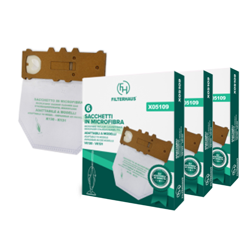 Sacchetti Folletto VK 130 e VK 131 Set 18 sacchetti