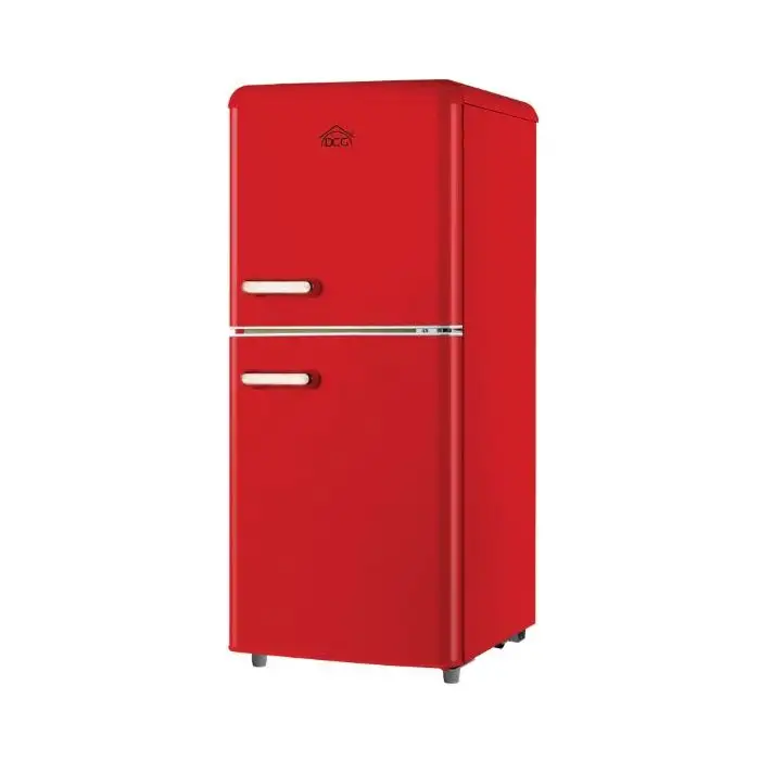DCG FRIGO DOPPIA PORTA LINEA RETRO' 110LT E ROSSO MF110RCDP