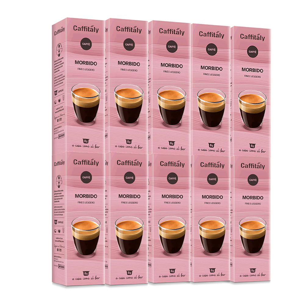 100 capsules Caffitaly System Café doux et expresso fin