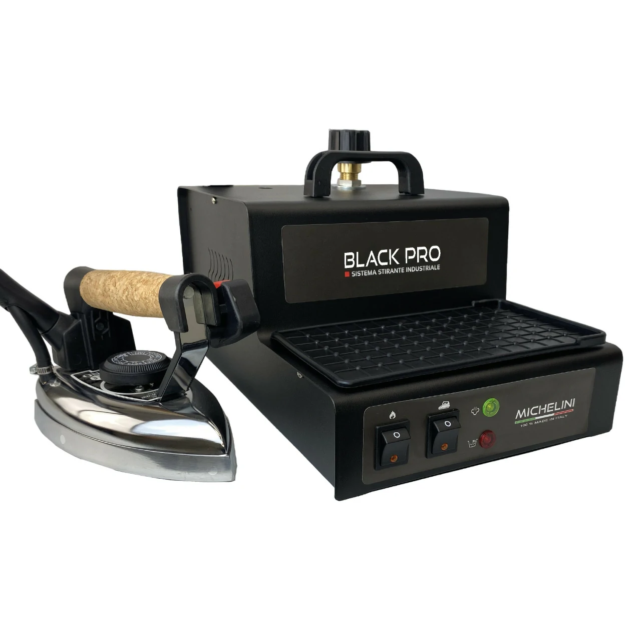 Ferro da stiro con caldaia professionale Black Pro 2,3 lt - Michelini