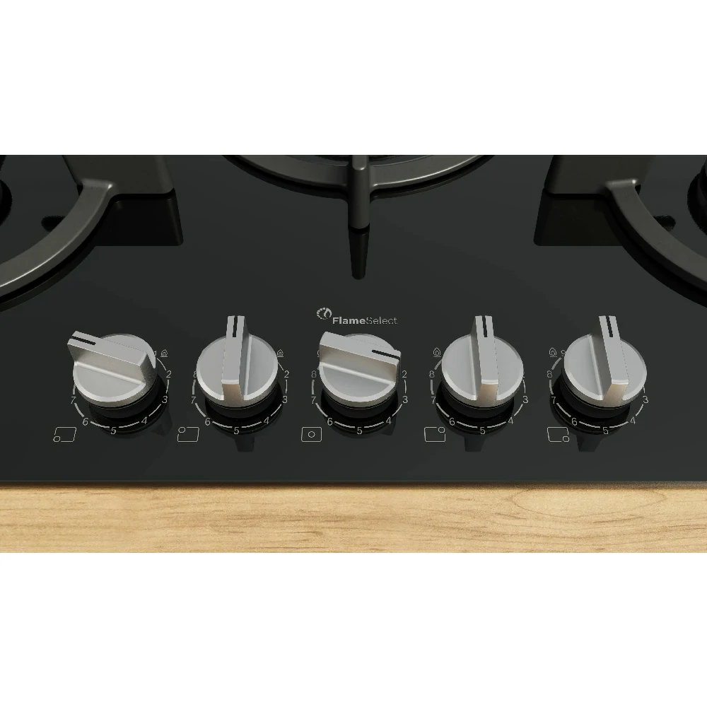 Cuisinière à gaz Bosch à 5 brûleurs 75CM NOIR PPQ7A6I15