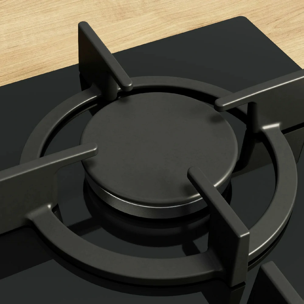 Cuisinière à gaz Bosch à 5 brûleurs 75CM NOIR PPQ7A6I15