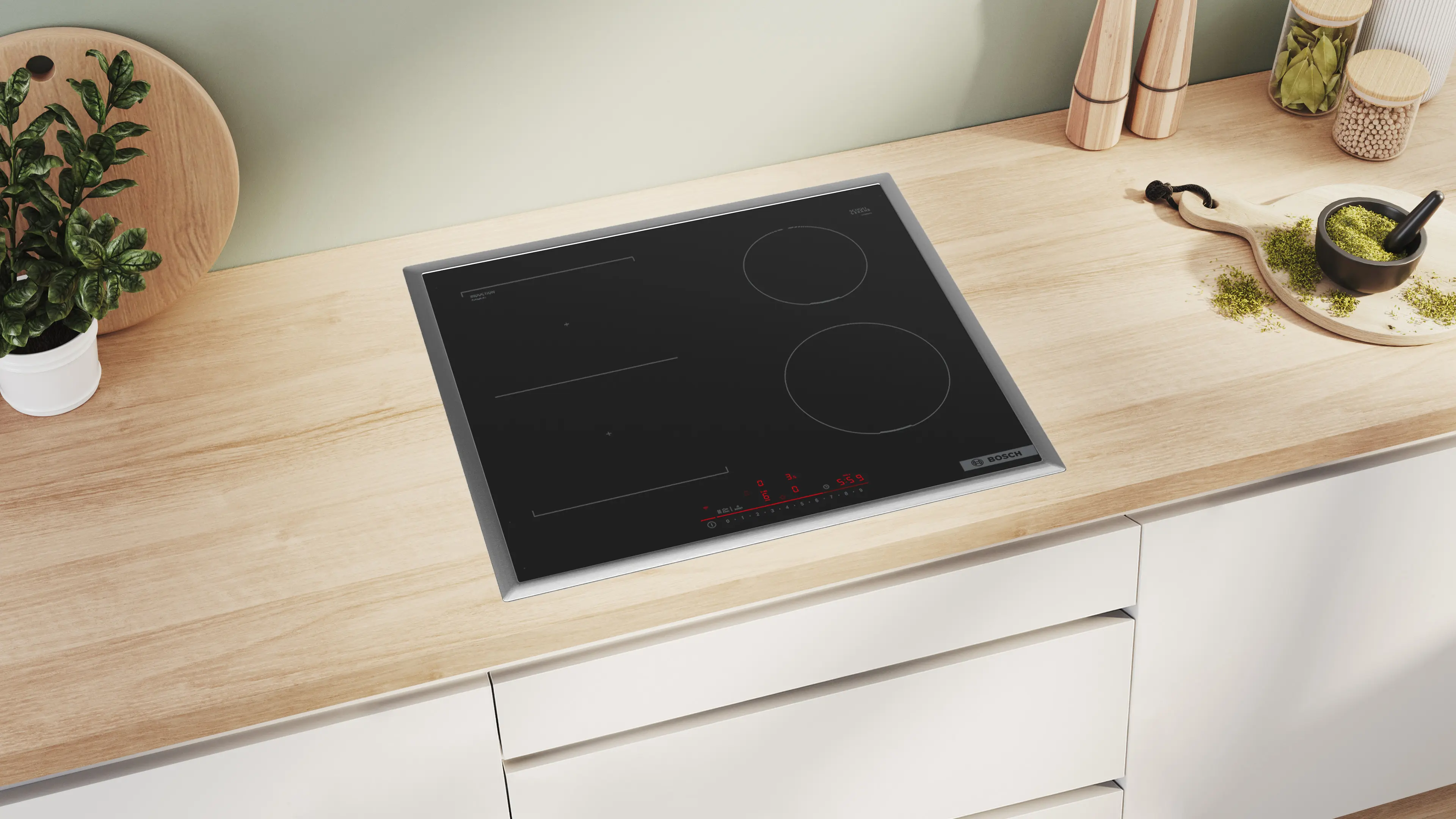 Table de cuisson à induction Bosch WIFI PROFILES 4ZONE 60 CM PVS645HB1E