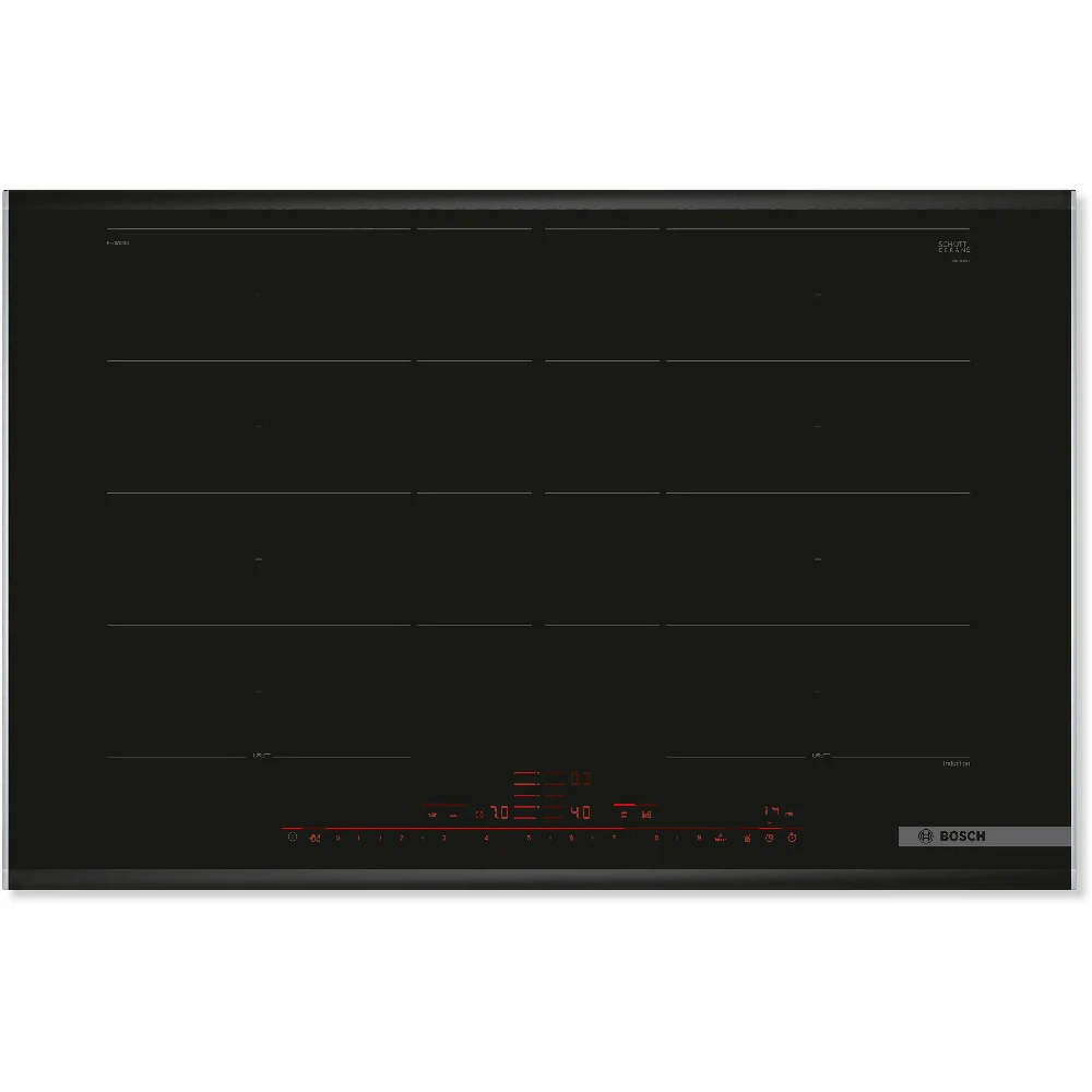 Piano cottura a induzione Bosch 4 fuochi CORNICE 80CM PXY875DE3E