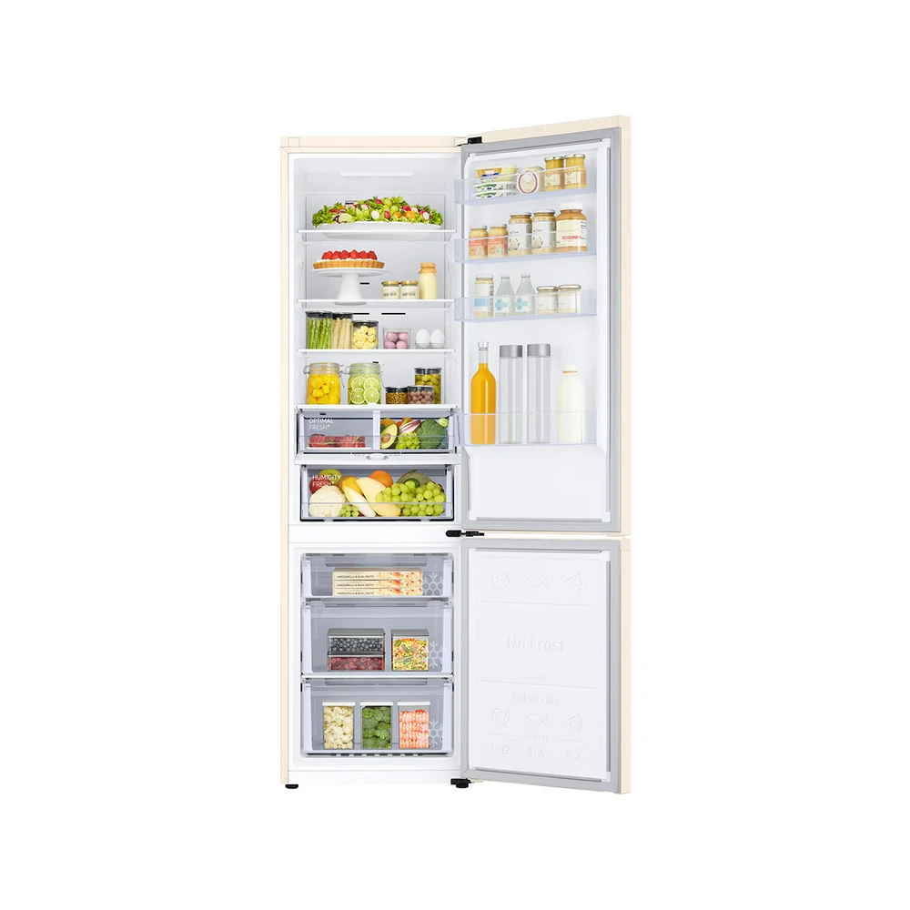 Frigorifero a libera installazione combinato Samsung NO FROST 344LT WIFI E BEIGE RB38C603DEL/EF