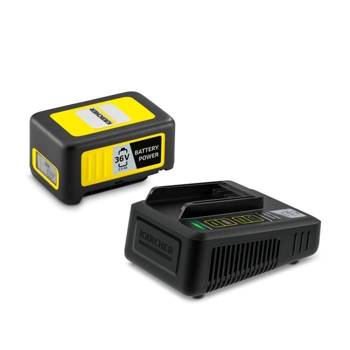 Batterie KARCHER POWER 36V/2,5 Ah avec écran LCD et chargeur rapide