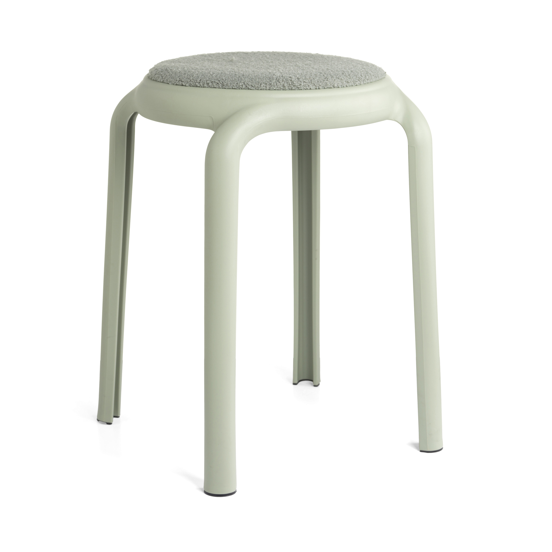 Tabouret empilable avec assise bouclée - Relax