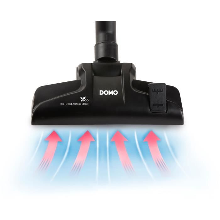 Domo do1033s - aspirateur compact avec sac de 450 W - filtre Hepa10. Portée d'action 7 m. 1,5 litre Bagcacity.