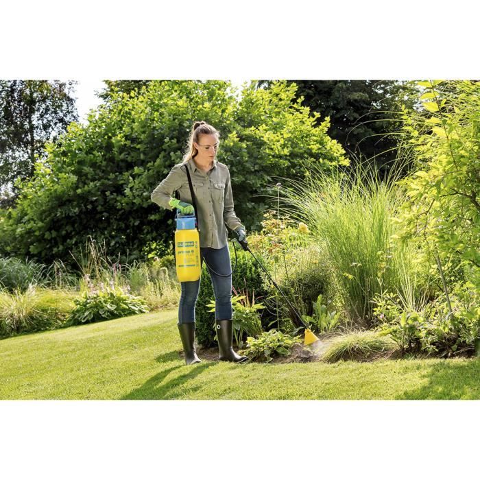 GLORIA - Prima 5 Plus - Atomiseur à pression de 5 L avec joints EPDM spéciaux pour produits acides
