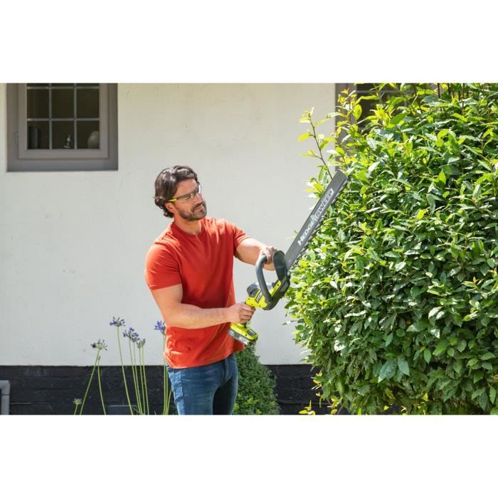 Taille-haie LINE 18 V - design en ligne - lames de 50 cm - distance de 24 mm - 1 batterie au lithium+ 18 V 2,0 Ah et 1 chargeur de batterie 1,5 A