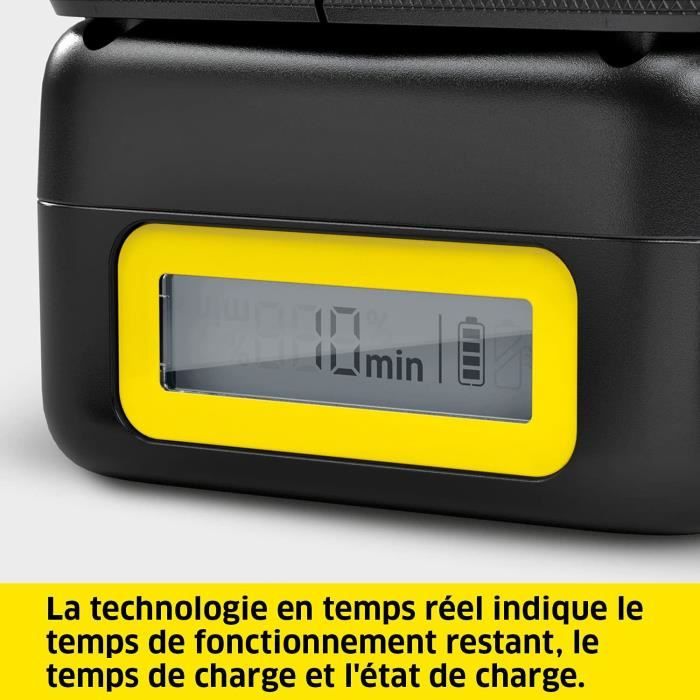 Batterie KARCHER POWER 36V/2,5 Ah avec écran LCD et chargeur rapide