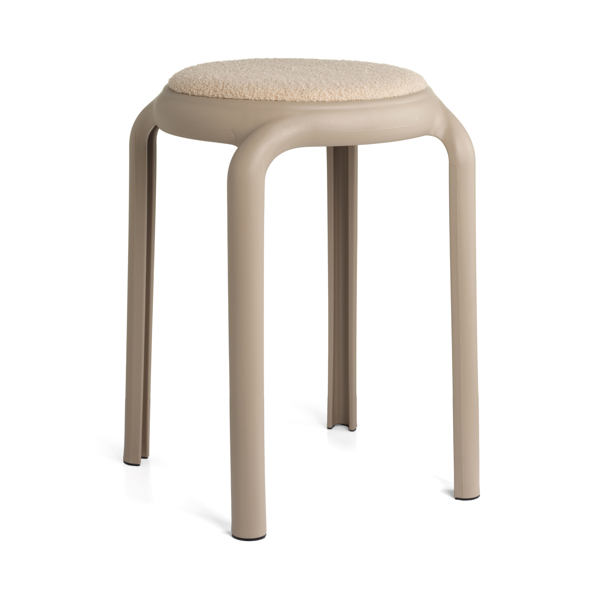 Tabouret empilable avec assise bouclée - Relax