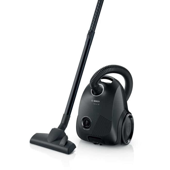 BOSCH GL20S Black - Aspirateur à sac - 600 W - Niveau sonore 80 dB