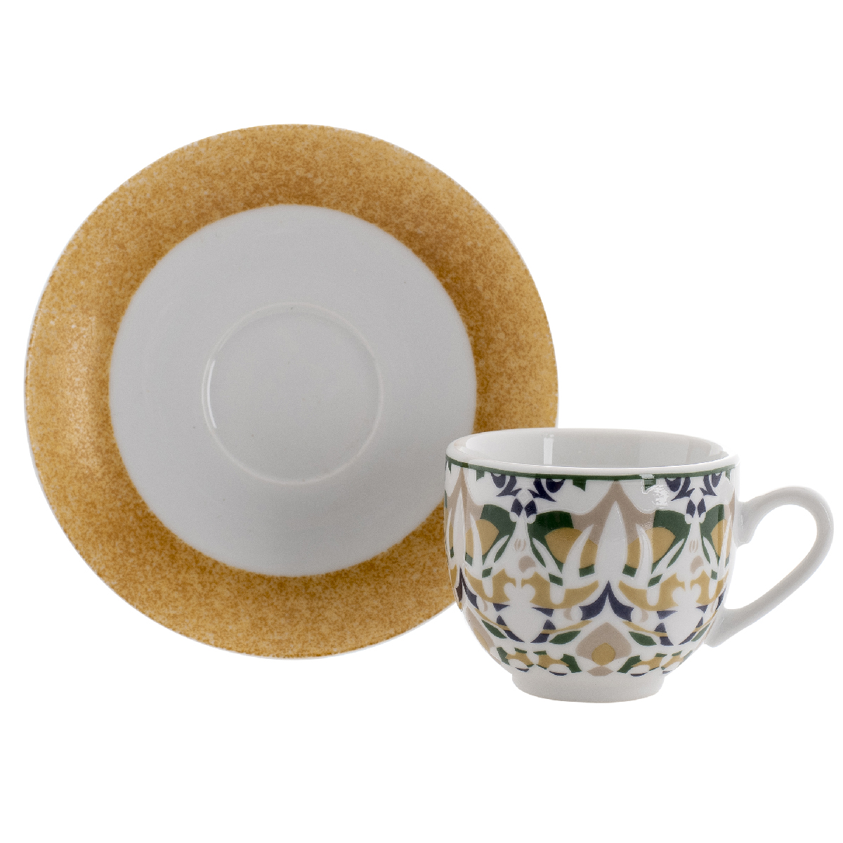 Set de 6 tasses à café avec soucoupe 100 ml - Salamanca