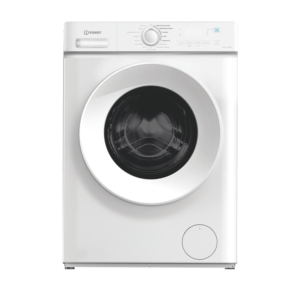 Onduleur à vapeur Indesit IMA864 MY TIME IT 1400 tr/min pour machine à laver 8 kg