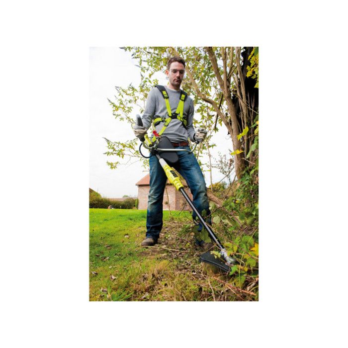 Débroussailleuse - RYOBI - Guidon - Fil Ø 1 x 1,65 mm - lame à 3 dents - 1 batterie au lithium + 36 V 4,0 Ah + 1 chargeur 1,7 A