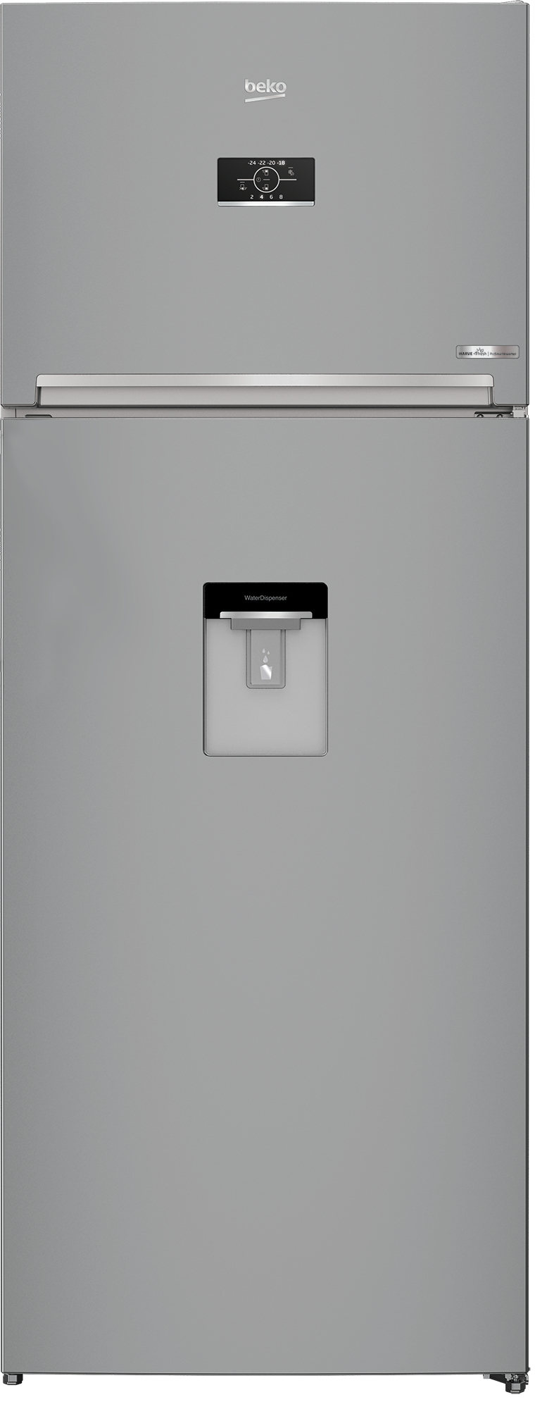 Réfrigérateur à double porte Beko No Frost 455 LT 70CM ARGENTÉ RDNE455E40DSN