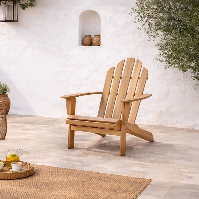 Chaise de jardin inclinable en acacia FSC - 72,5 x 89,5 x H.94 cm