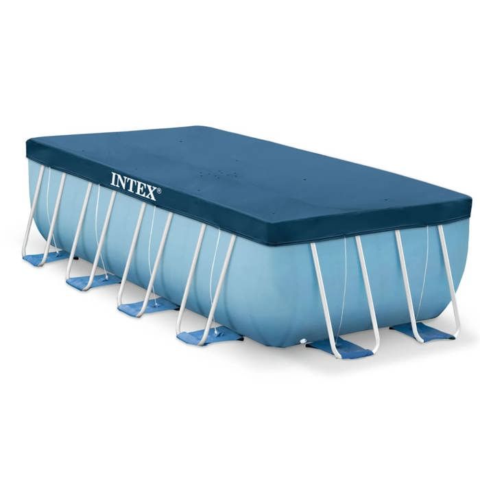 Housse de protection 4x2m pour piscine tubulaire rectangulaire Intex