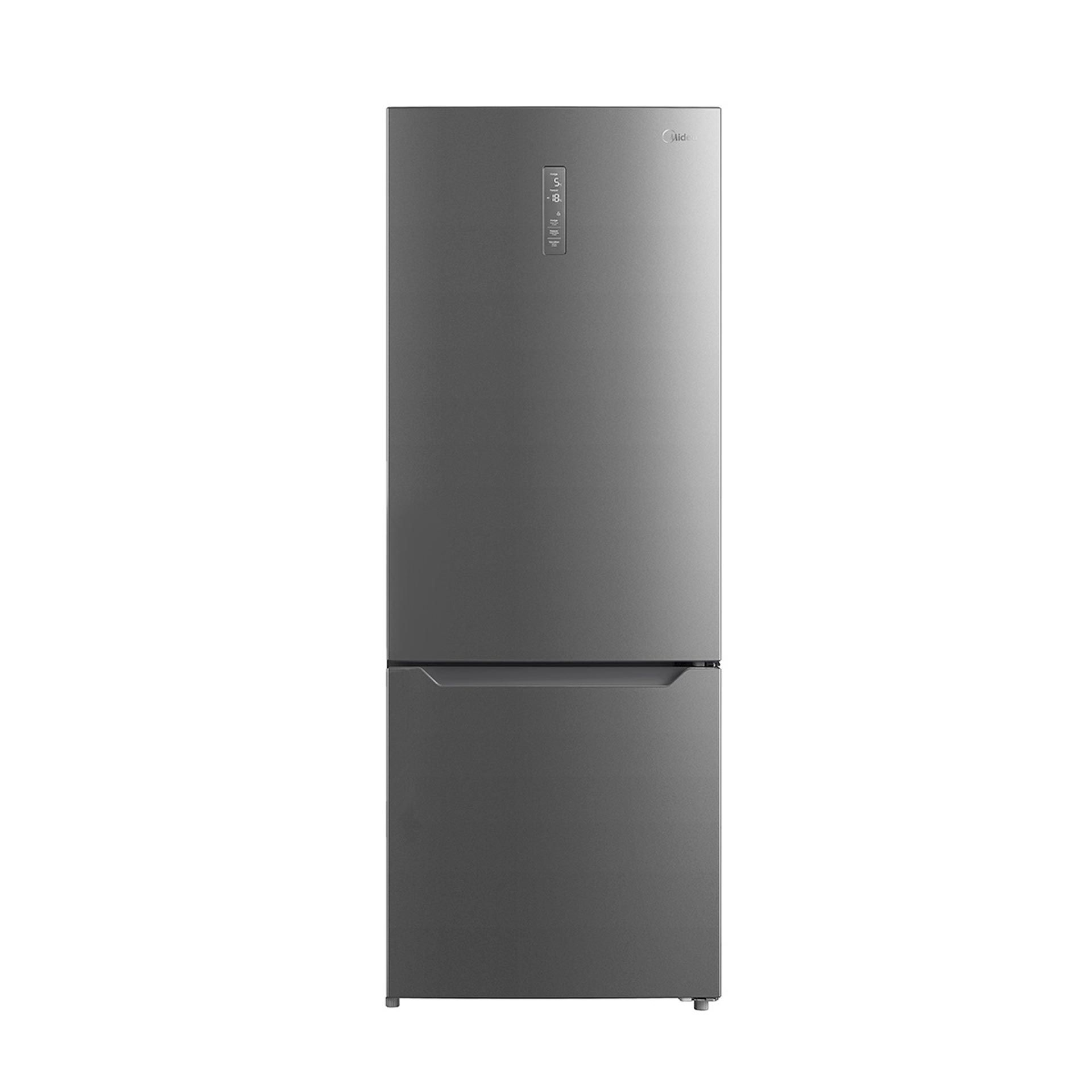 RÉFRIGÉRATEUR COMBINÉ EN ACIER INOXYDABLE MIDEA TOTAL NO FROST 435 LT ET 70 CM MDRB593FGE02