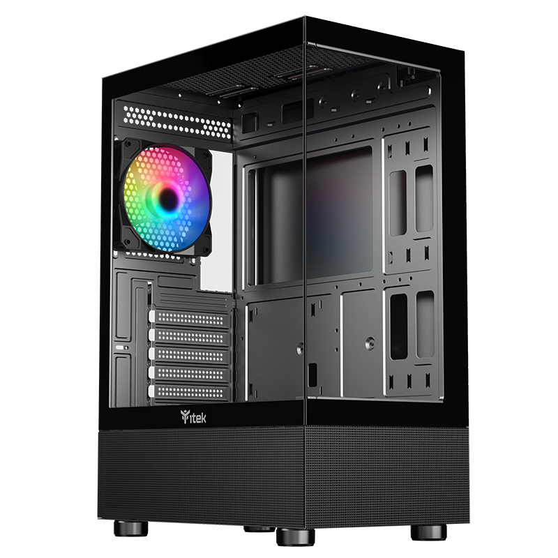 iTEK PC CASE GAMING SHOWBUI 33BMIDDLE TOWER ARGB NERO/GLASS ITGCASB33B