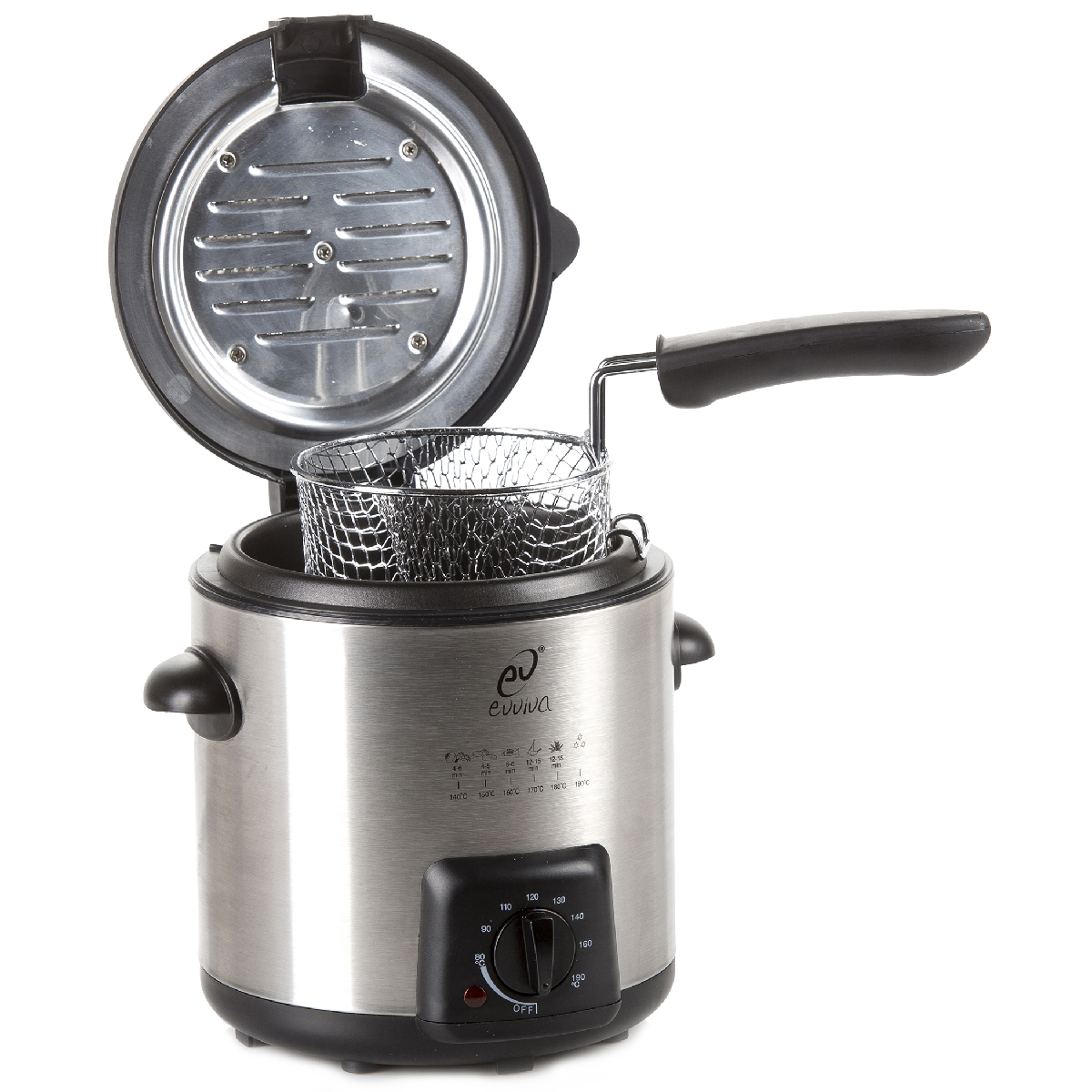 Friteuse en acier 840 W h 20,5 cm - 900 ml - Hurray