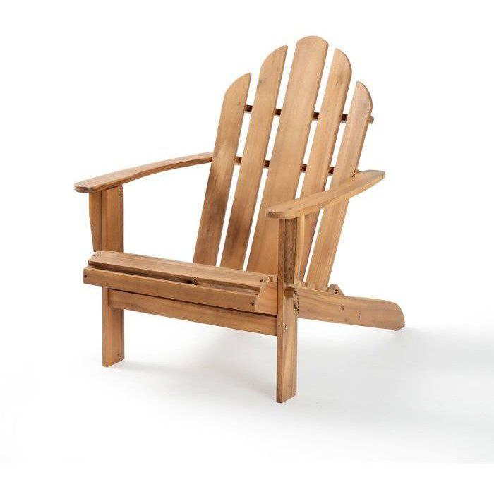 Chaise de jardin inclinable en acacia FSC - 72,5 x 89,5 x H.94 cm
