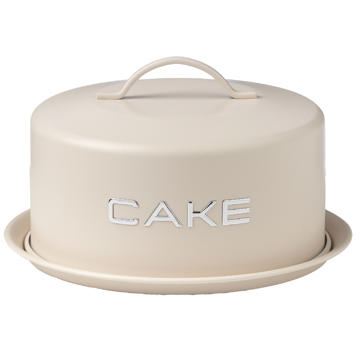 Moule à gâteau avec poignée et fermeture hermétique 2Ø 28,5 x 20 x h 11 cm Ivoire - Vintage