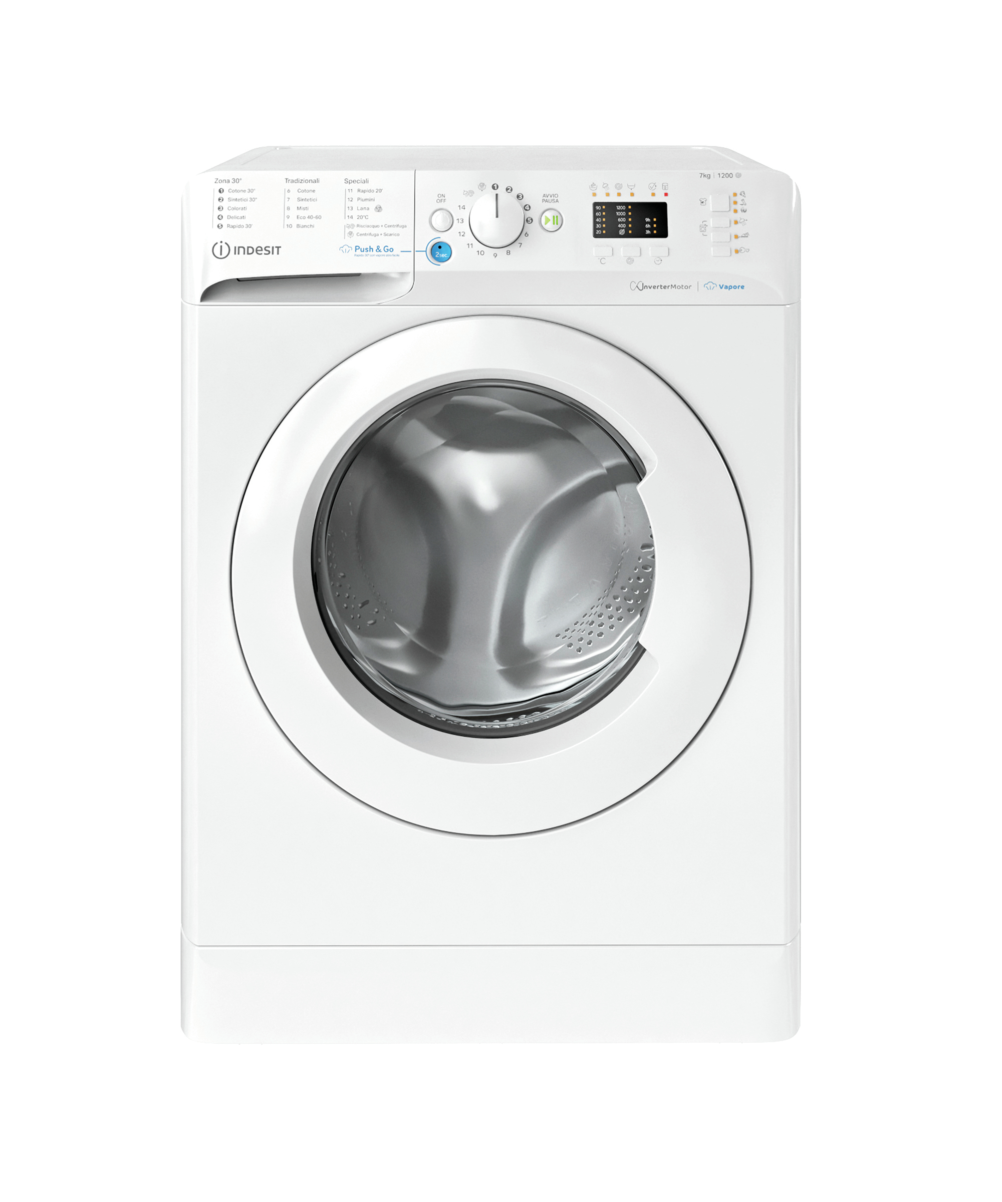 Machine à laver fine Beko INNEX VAPOR B 1200 tr/min 7 kg BWSA 7125X WV IT