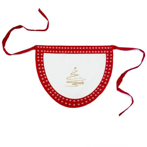 Grembiule da cucina 100% cotone 50 x 40 cm con fantasia natalizia - Roccaraso