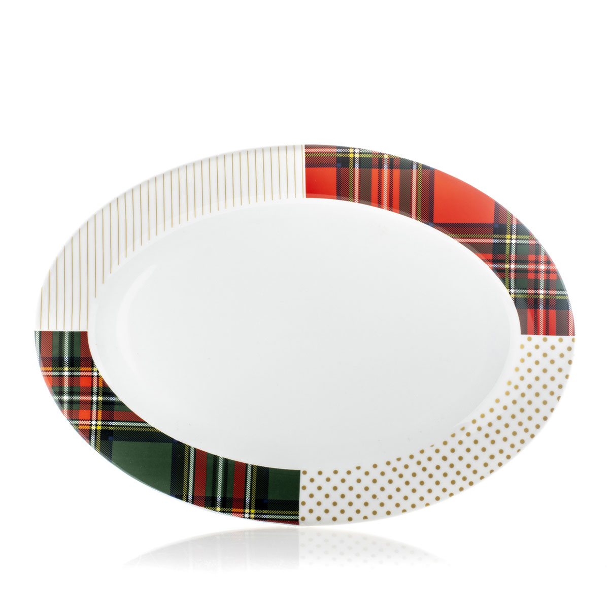 Oval porcelain serving plate 30 cm - Kilty