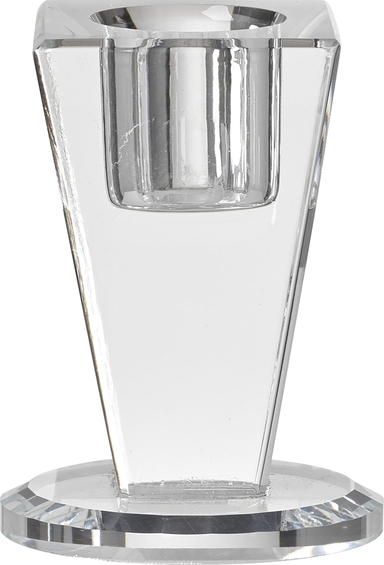 Transparent glass candle holder Ø 5 x h 6.5 cm - Gala