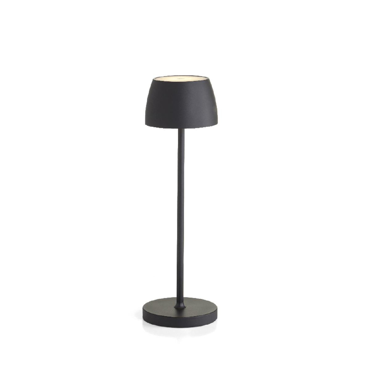 LED aluminum table lamp, USB charging, h 35 cm - Evviva