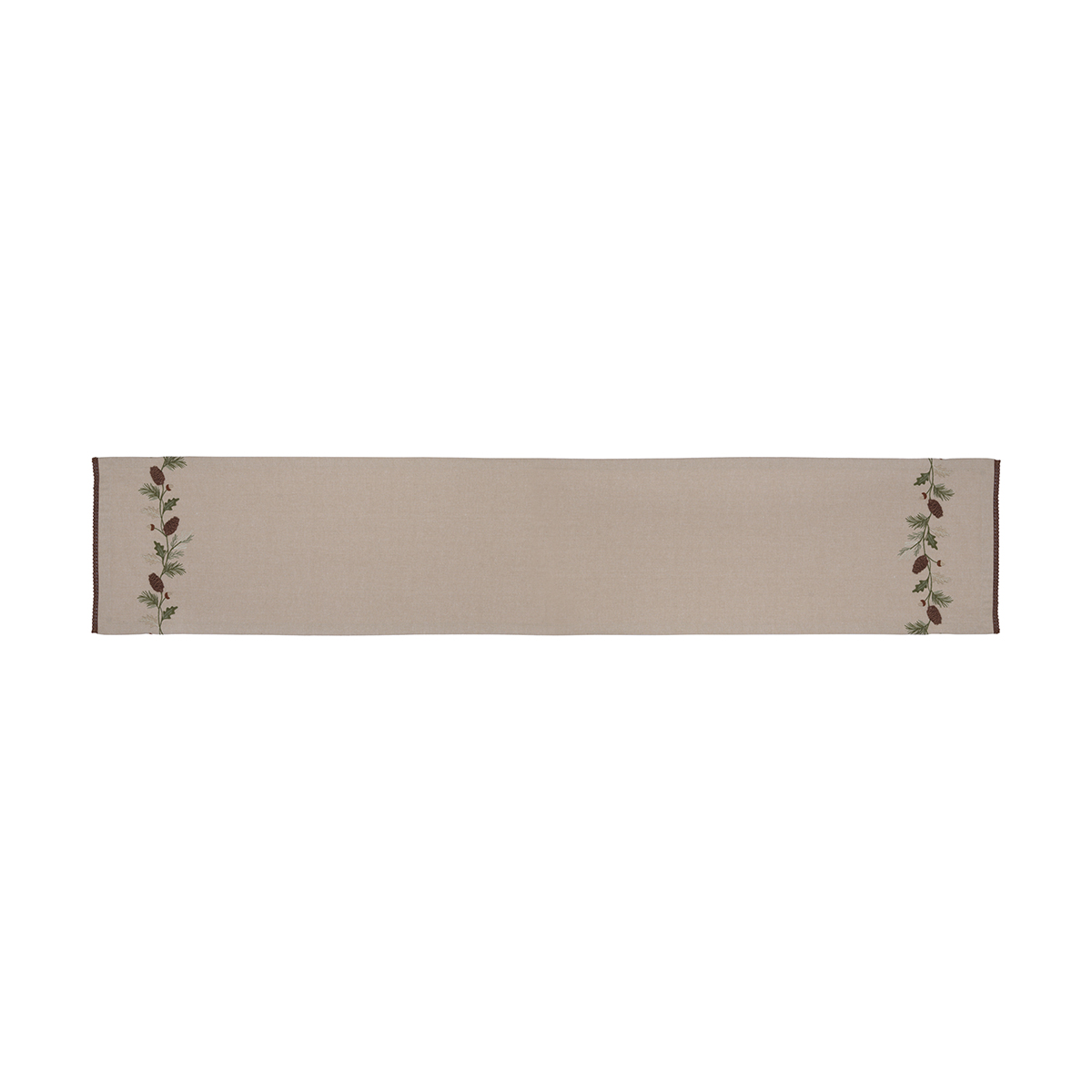 100% cotton runner with embroidery 35 x 180 cm - Autumn