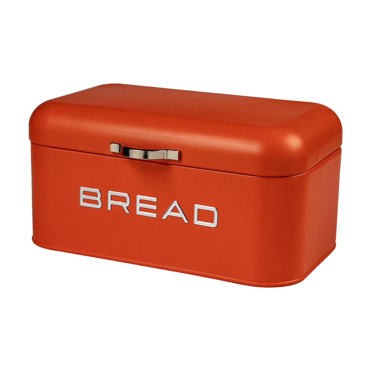Vintage • Bread box — orange metal - Vintage
