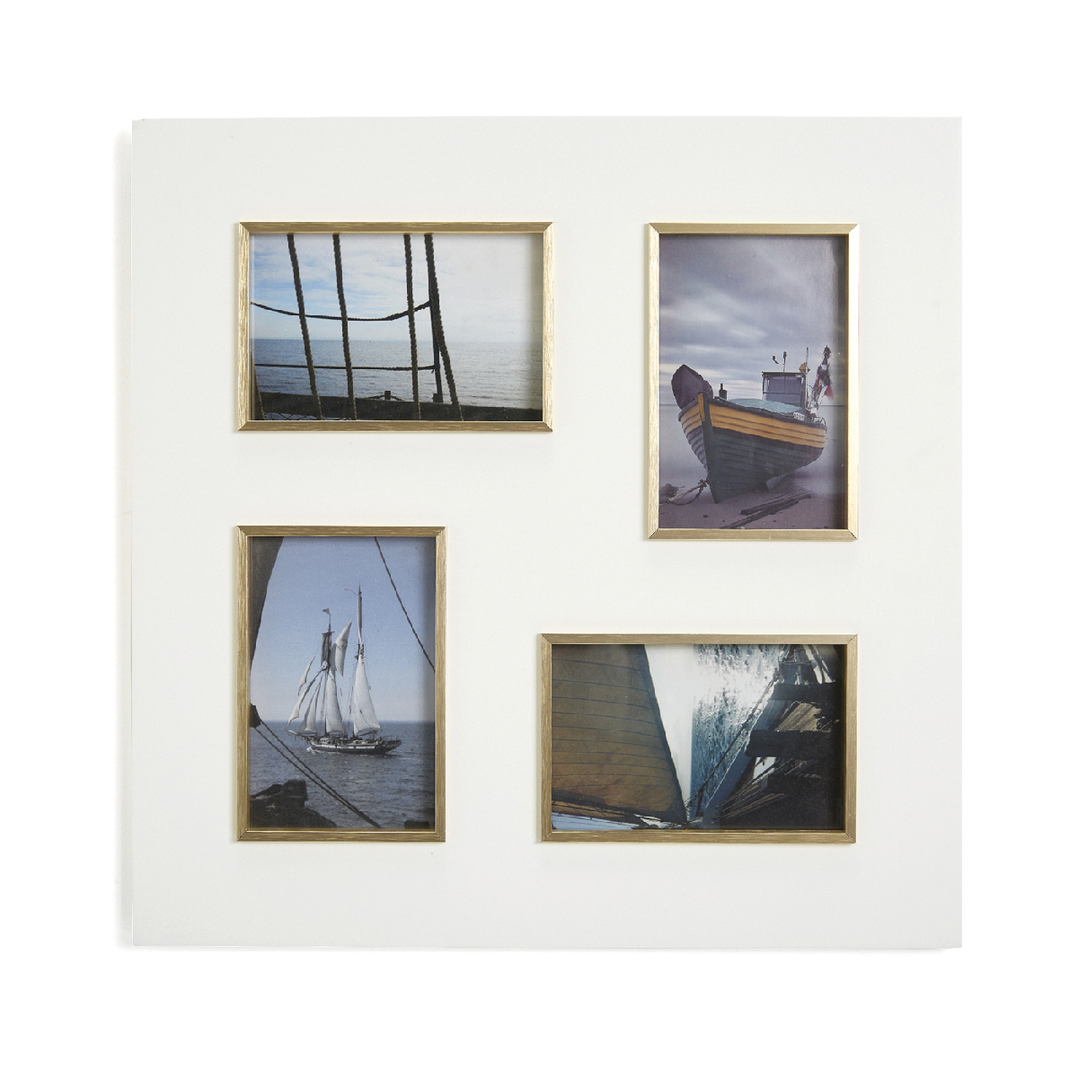 Wooden photo frame with metal border - Frames